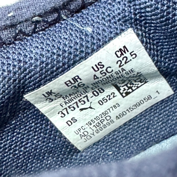 Puma Pacer Future Lace Up Sneakers Youth Boys Size 4.5C Navy Red - Picture 5 of 11